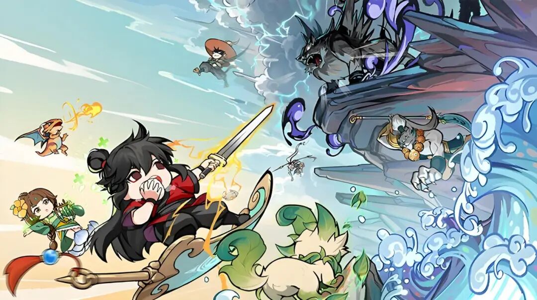 波克城市游戏《灵画师》战斗场景插画