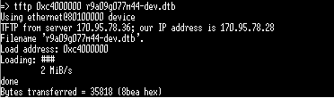 U-BOOT TFTP 传输设备树文件