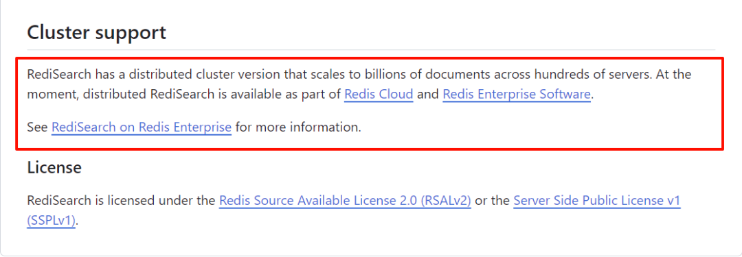 RediSearch集群支持说明