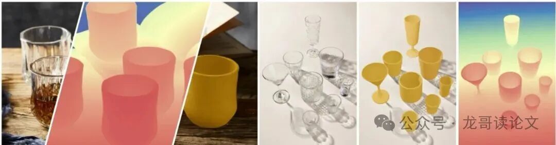 SeeClear核心思想示意图：将透明物体转换为生成的不透明图像后输入深度模型