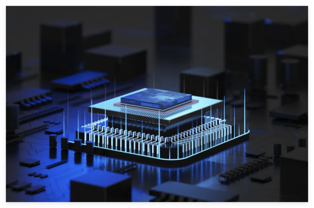 功率半导体芯片3D渲染图