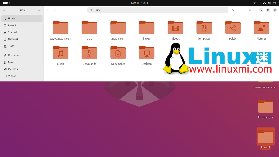 Ubuntu 26.04 文件管理器界面