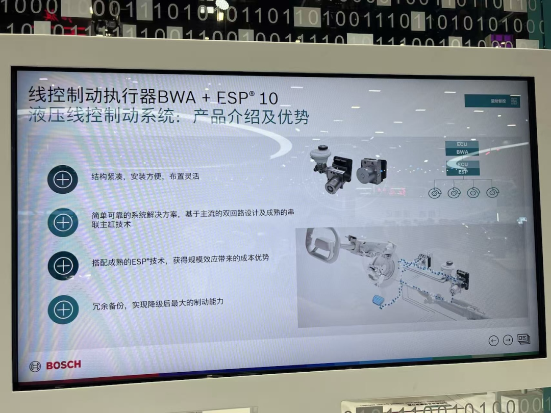 液压线控制动系统BWA+ESP