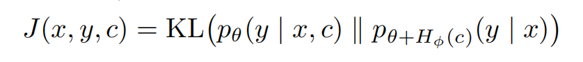 "上下文蒸馏的KL散度公式"