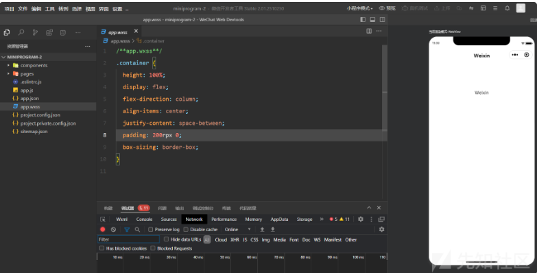 开发者工具界面