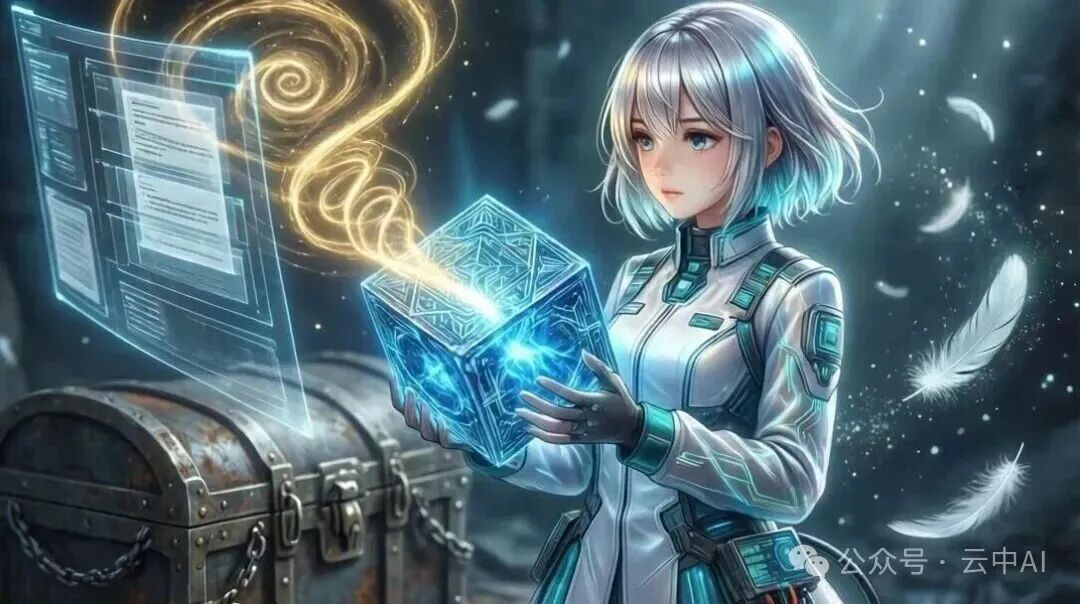 科幻风格技术氛围图，象征着压缩技术的高效与未来感