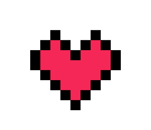 像素爱心图