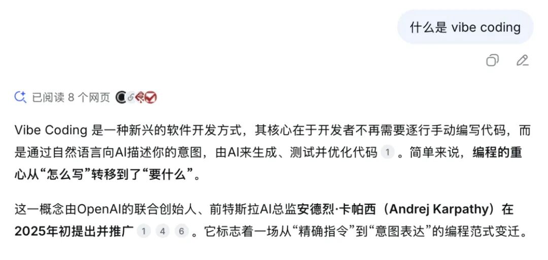 关于“什么是vibe coding”的网页搜索结果