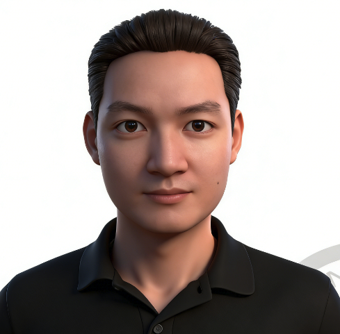 三维渲染的男性角色肖像