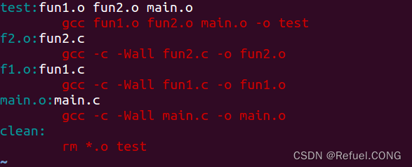 Makefile 中添加 clean 规则