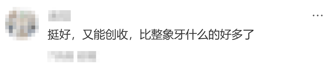 网友评论:创收比象牙好