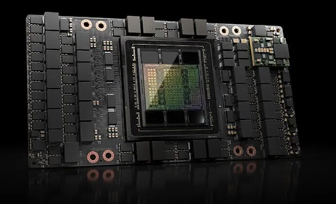 英伟达GPU芯片特写