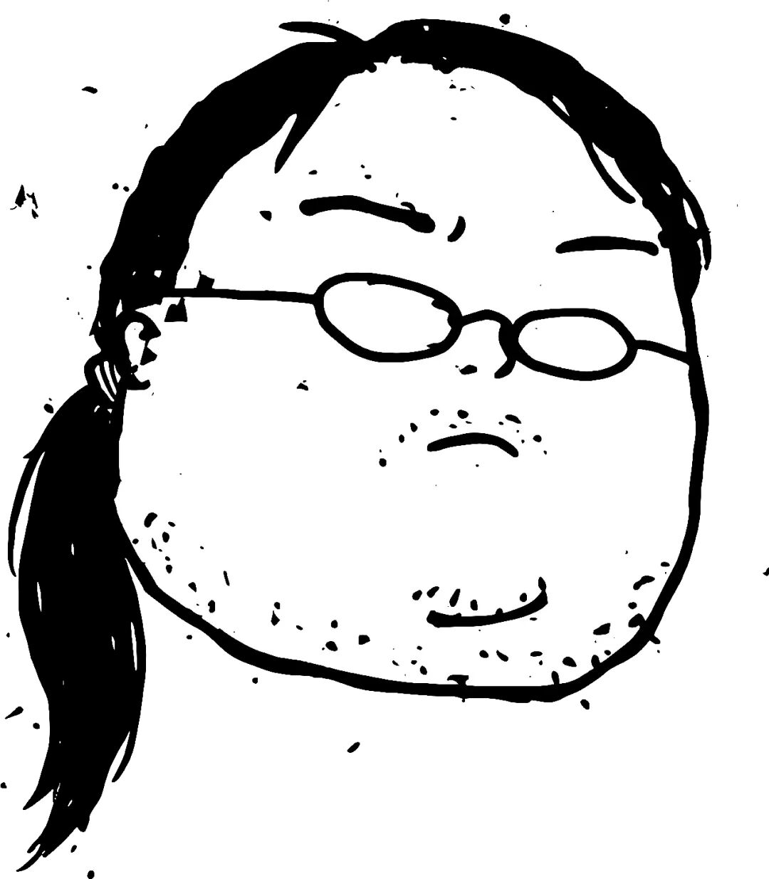 Ponytail 漫画人物肖像插画:项目吉祥物