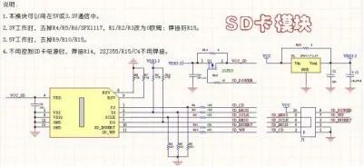SD卡模块电路原理图