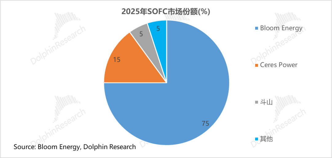 2025年SOFC市场份额饼状图
