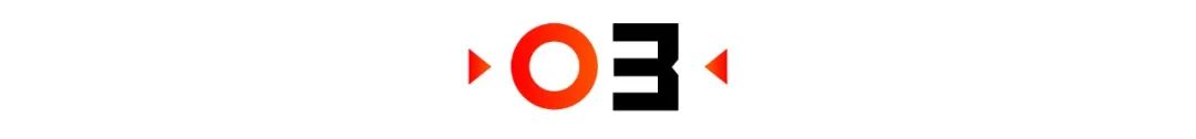 带有数字3的橙红色圆形章节标识
