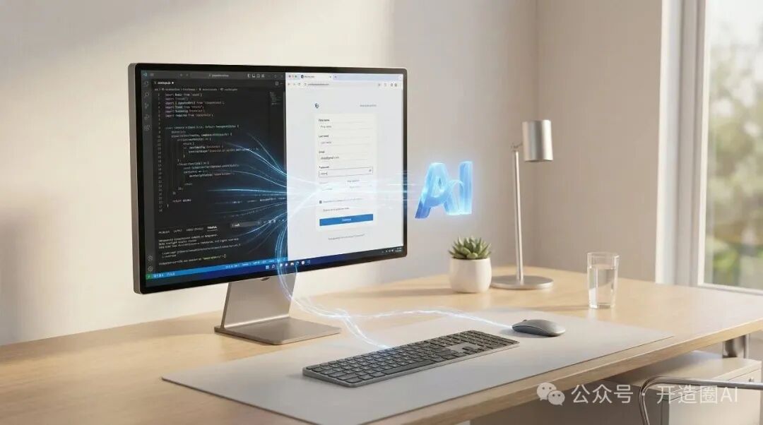 UI-TARS应用场景示意图：AI通过视觉理解操作电脑