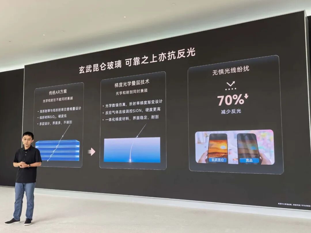 玄武昆仑玻璃抗反光技术