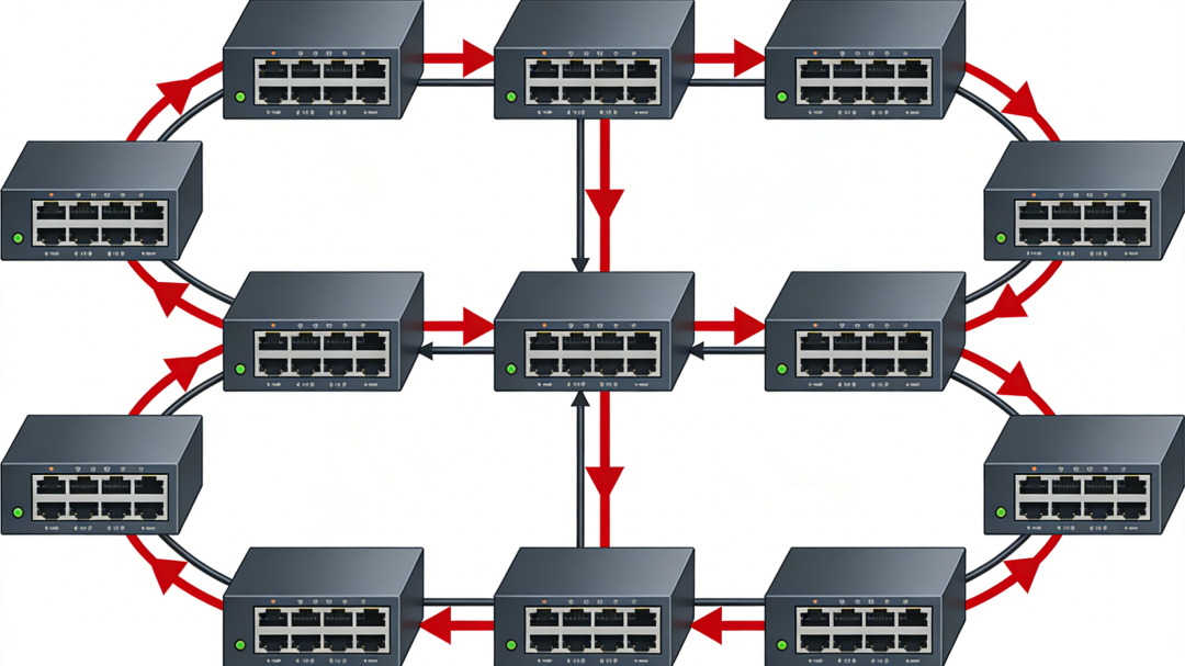 环路出现拓扑图