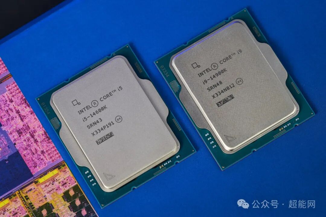 英特尔酷睿 i5-14600K 与 i9-14900K 处理器产品图