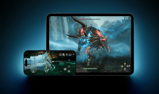 《明日方舟：终末地》在iPhone 与 iPad 上的游戏画面对比