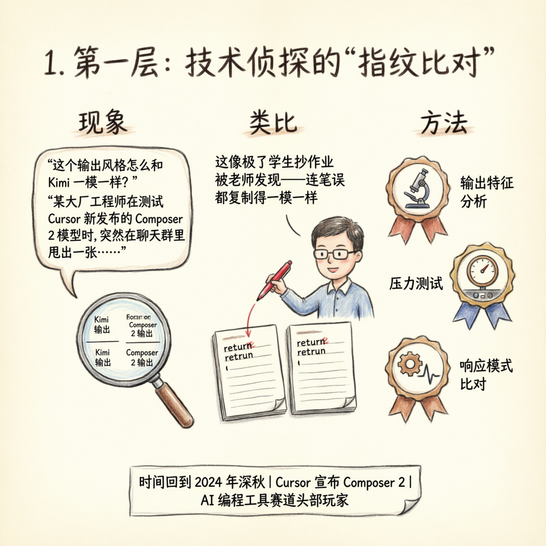 技术侦探“指纹比对”方法图示