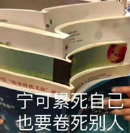 书本配文宁可累死自己也要卷死别人的梗图