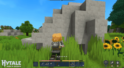 《Hytale》抢先体验版实机画面,展示基础动作