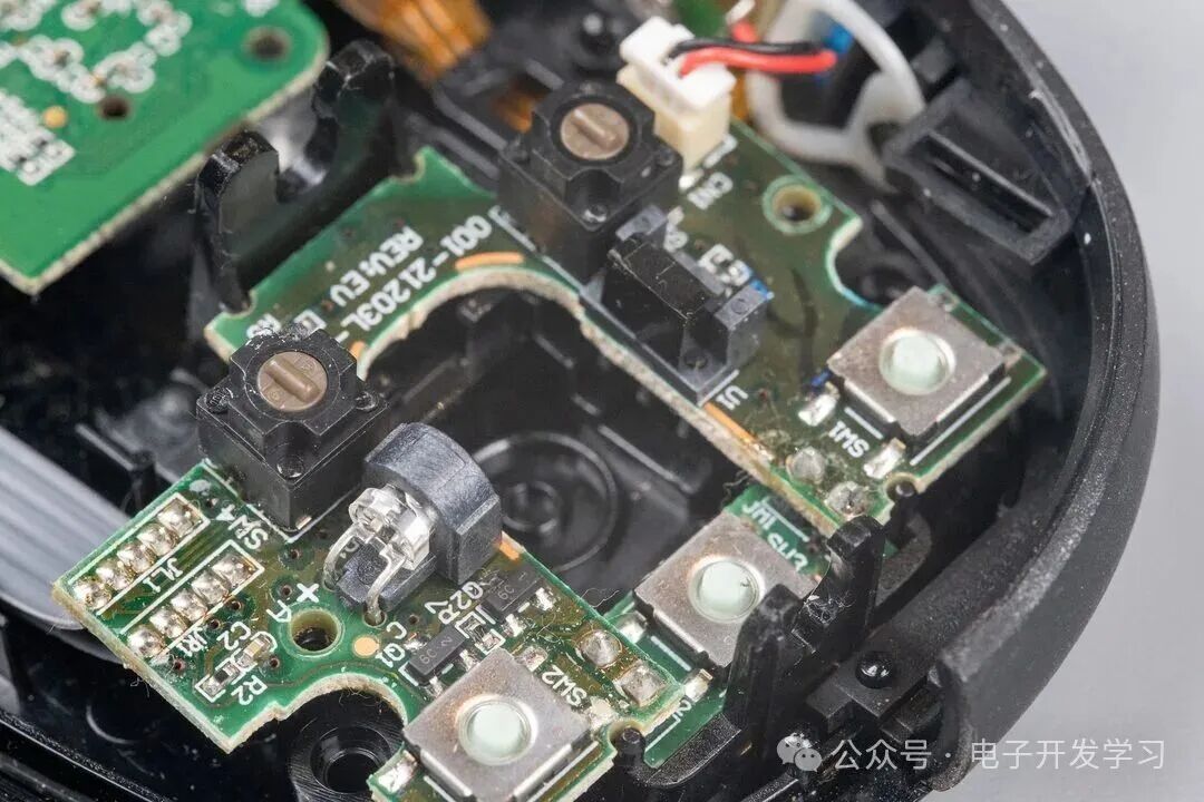 按键板左中右三微动和光电编码器