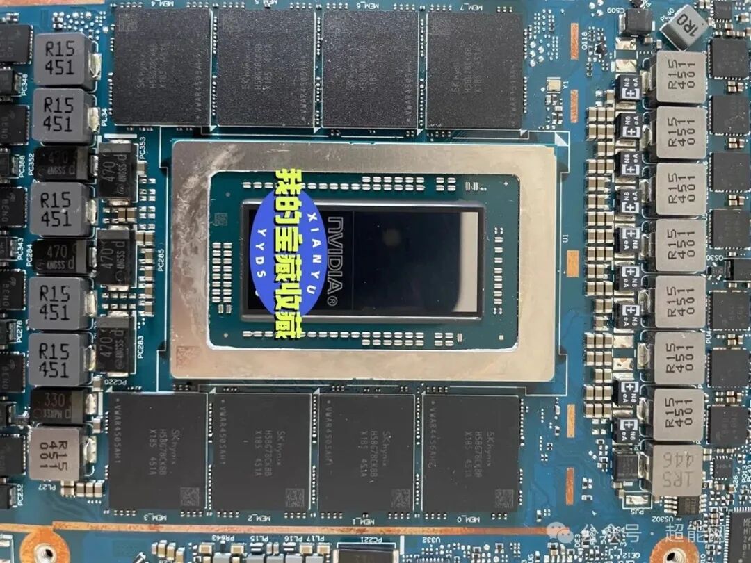 NVIDIA GPU芯片及周边电路特写