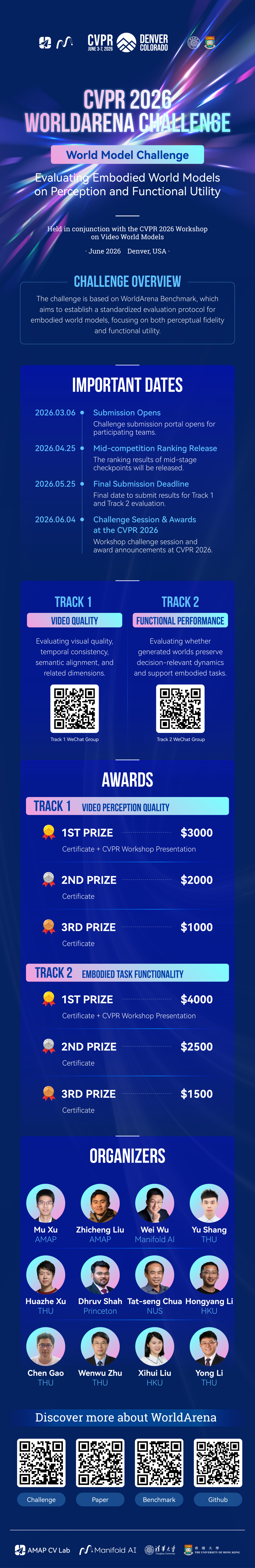 CVPR 2026 WorldArena Challenge 详细赛程与奖项海报