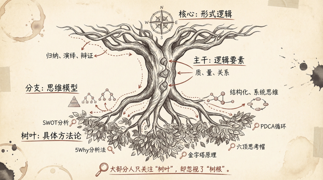 以大树比喻的逻辑体系结构图