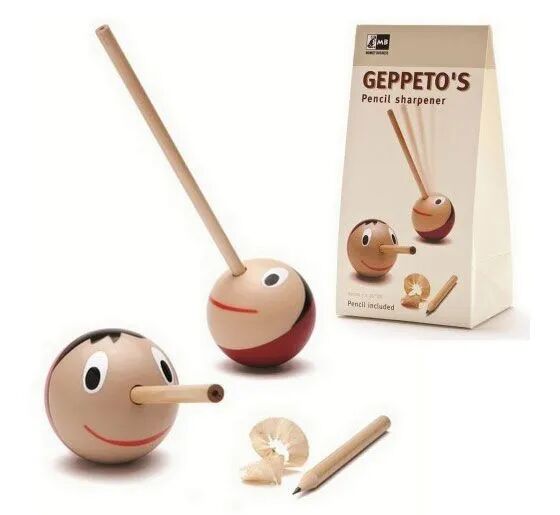 木制匹诺曹造型削笔器