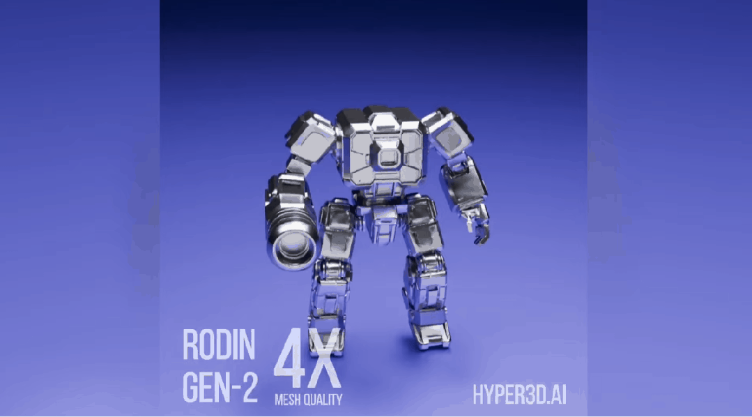 BANG 功能将机器人模型拆解为部件