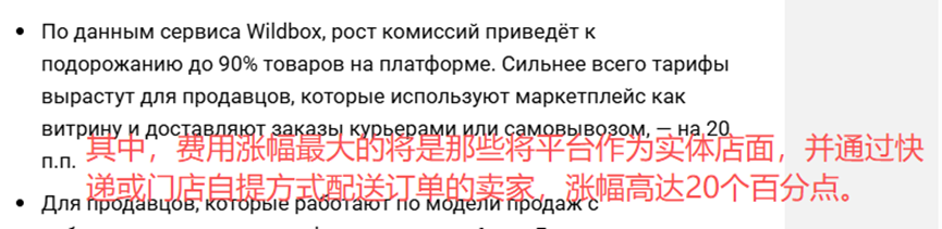 自发货卖家佣金上涨分析