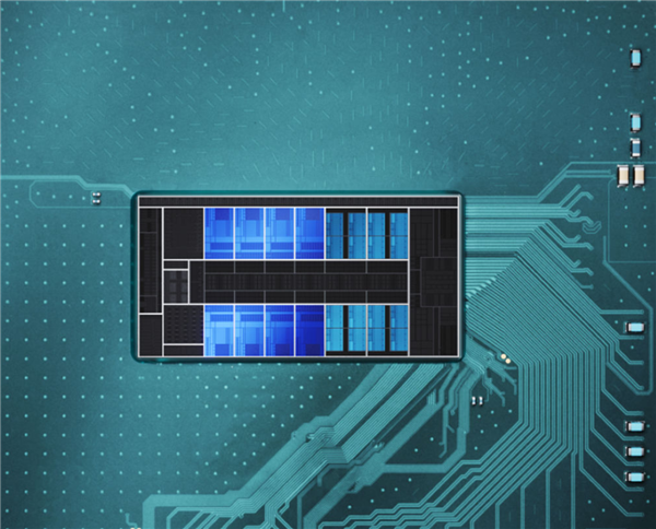 英特尔第13代酷睿i7-13645HX处理器芯片特写
