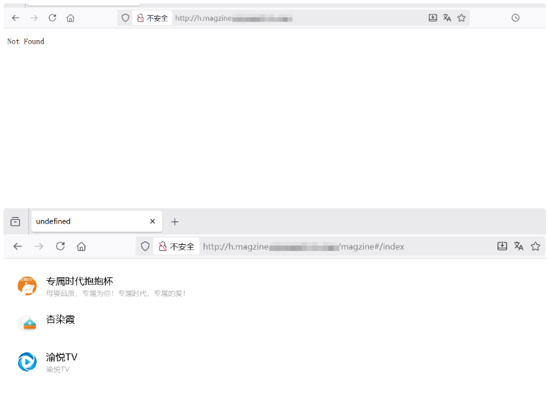 通过拼接子域名关键词发现隐藏页面