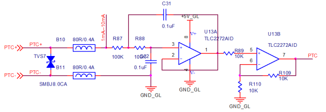 用于热电阻/热电偶测量的典型信号调理电路