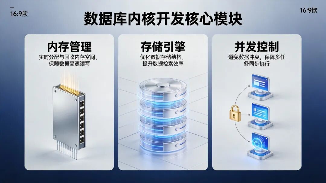 数据库内核开发核心模块示意图