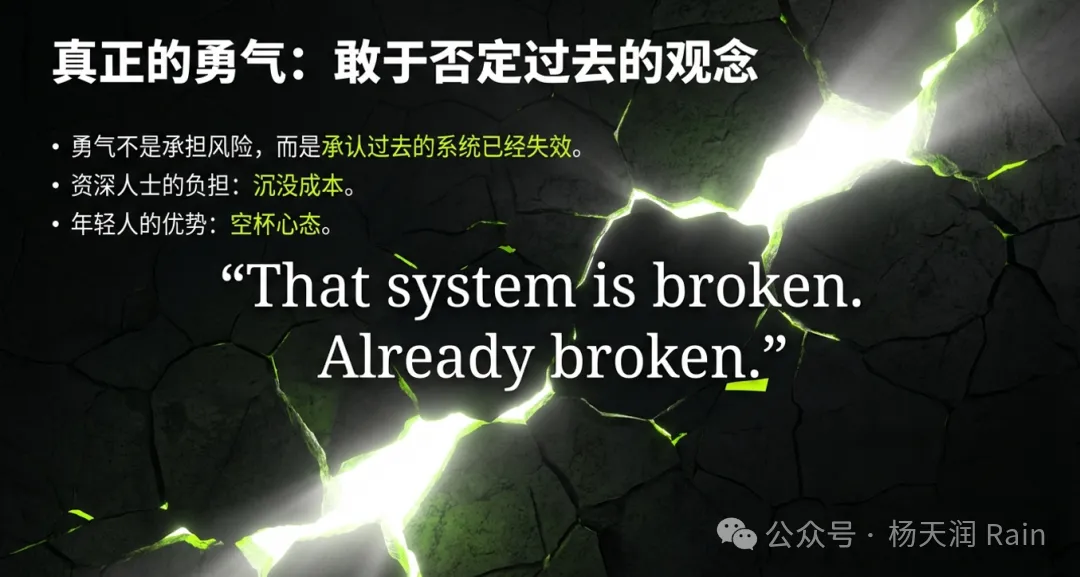 真正的勇气:敢于否定过去的观念