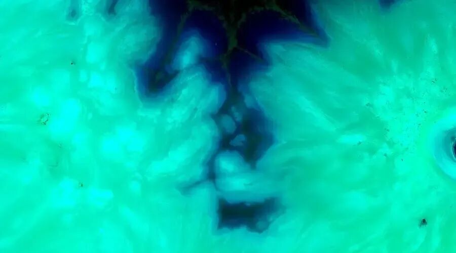 抽象的青绿色图像，象征Olo颜色