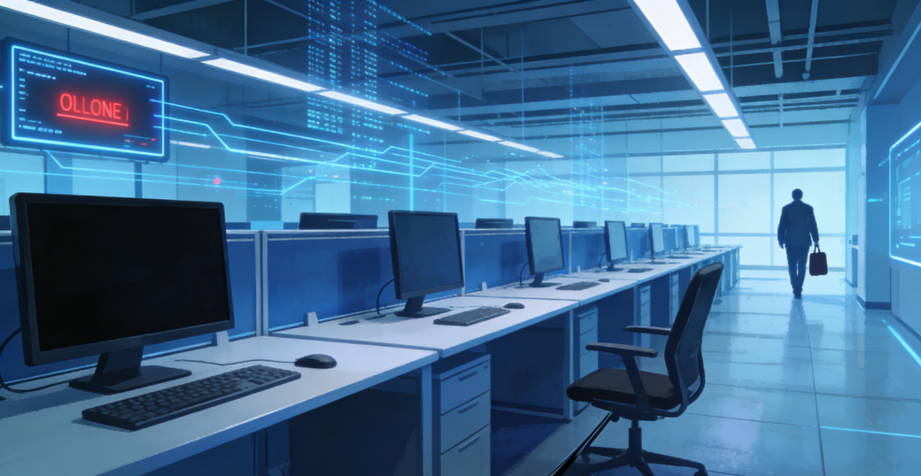 未来感科技办公室概念图