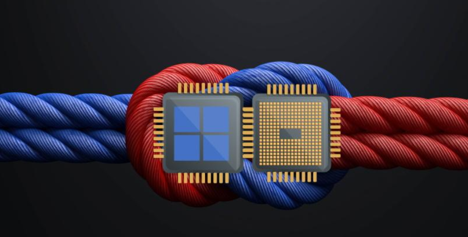 GPU与NPU芯片硬件连接示意图