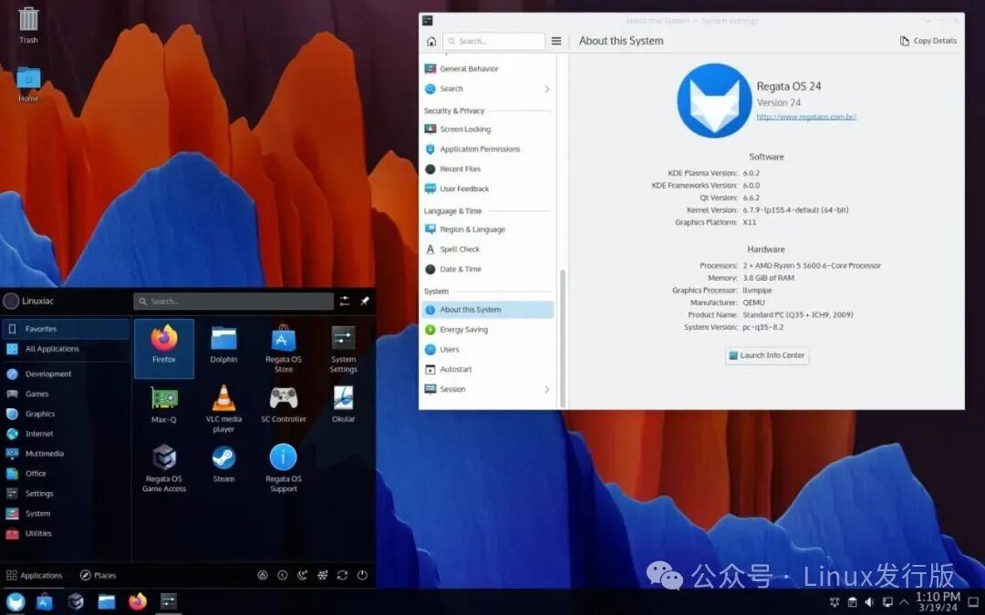 Regata OS 系统信息中心