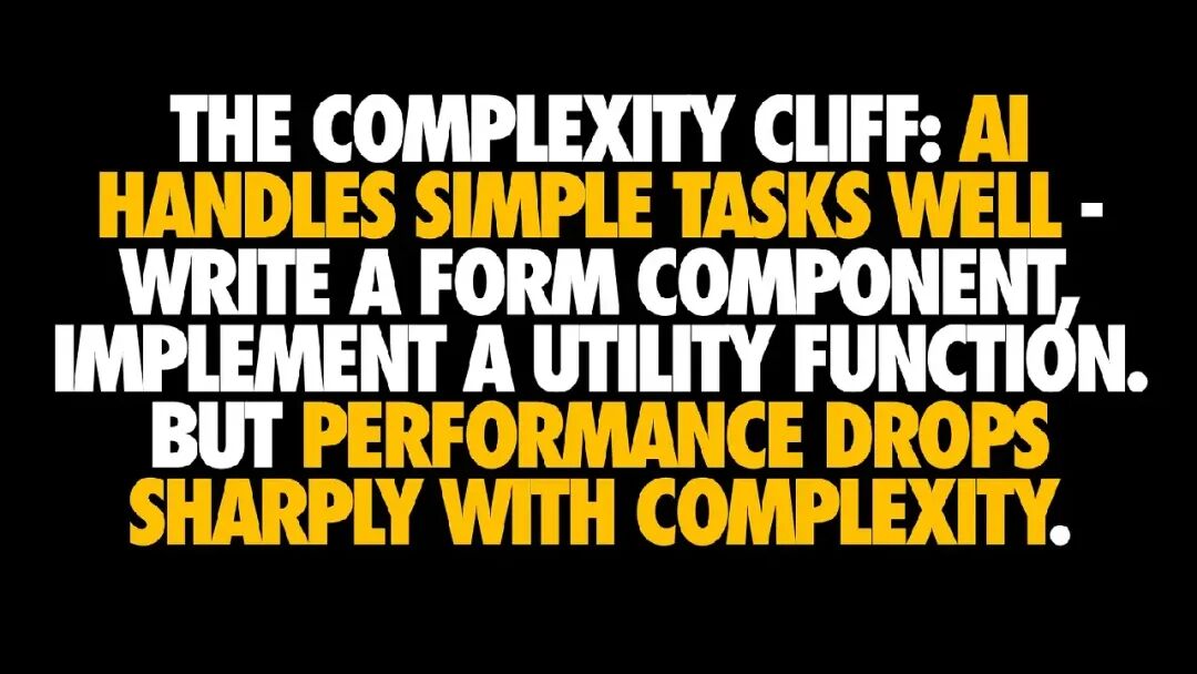 关于复杂度断崖概念的示意图