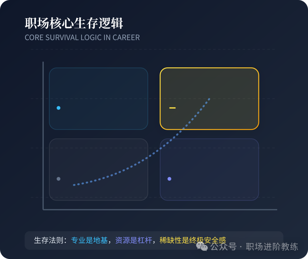 职场核心生存逻辑图示