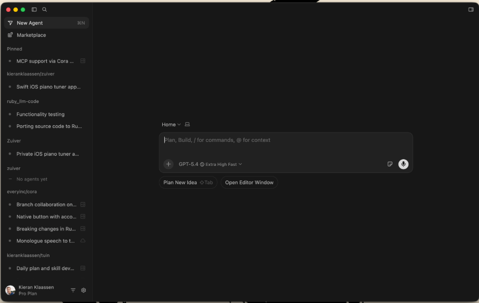 Cursor 3 Agent编排中心界面