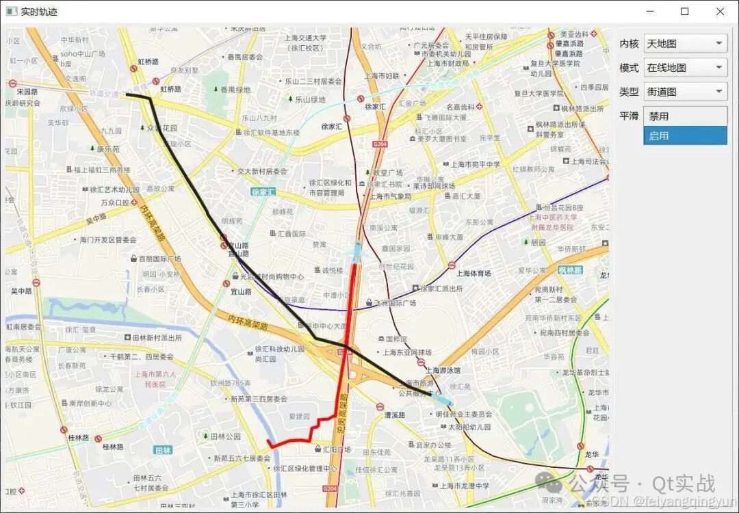 多目标轨迹显示