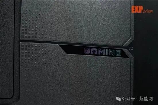 技嘉GO27Q24G显示器背部GAMING标识特写
