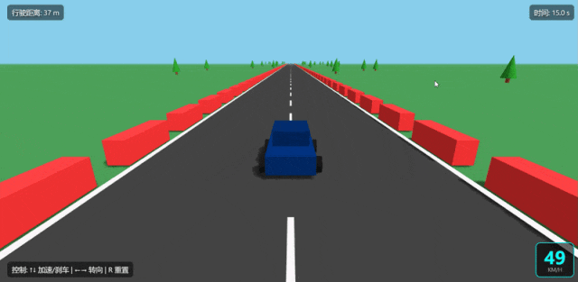 Qwen3.6-Max-Preview 制作的3D赛车游戏